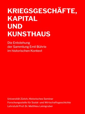 cover image of Kriegsgeschäfte, Kapital und Kunsthaus